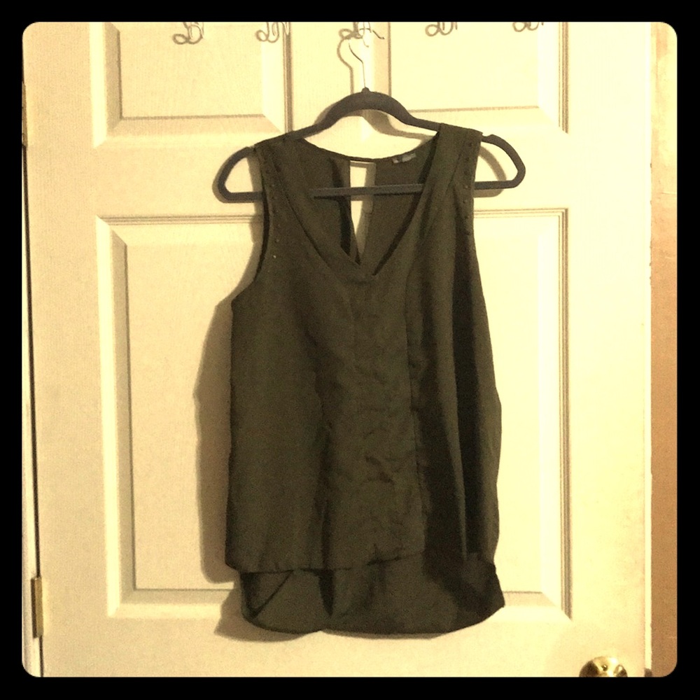 Army green blouse